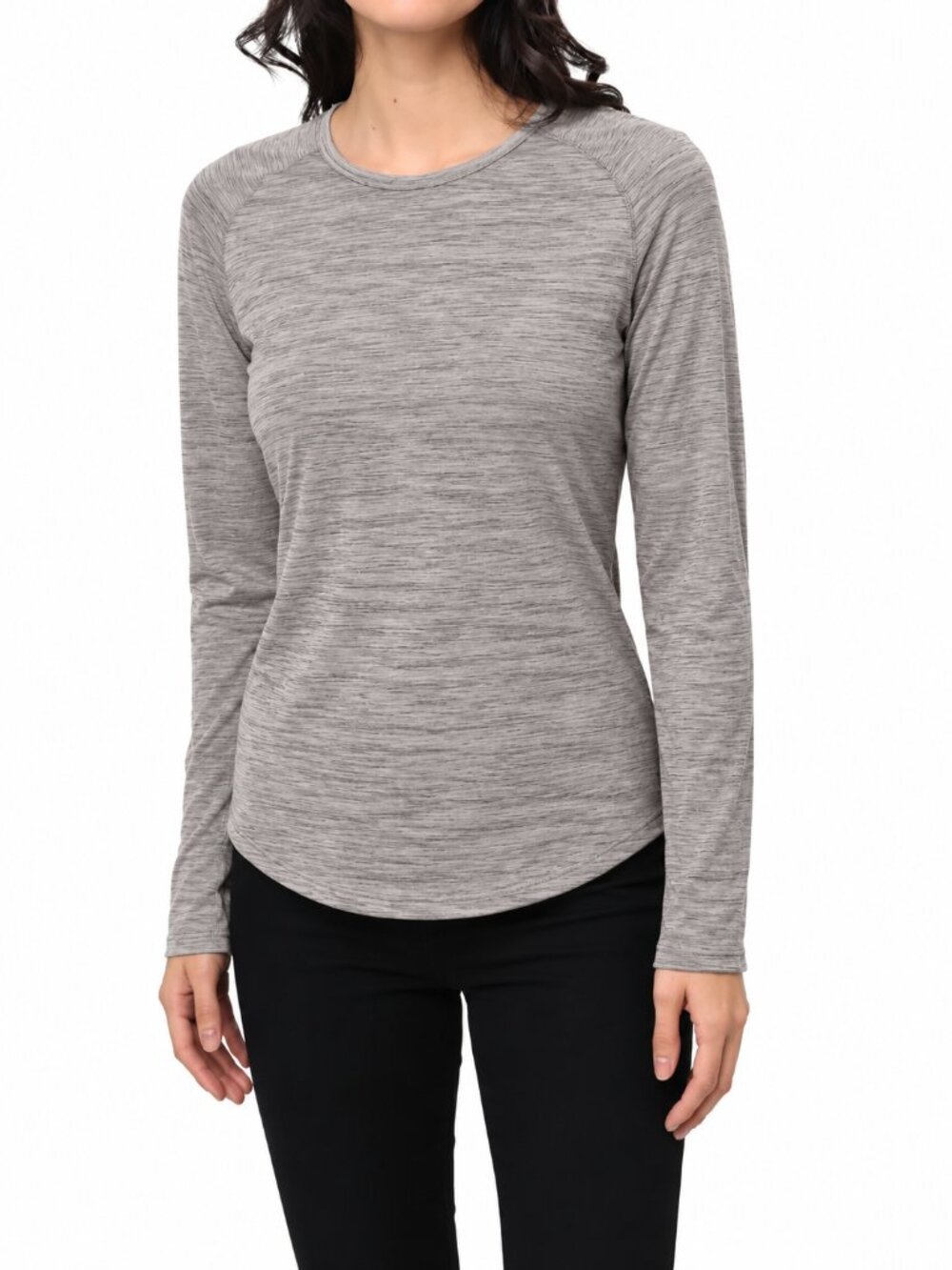 CLOUDVEIL 100% Merino Wool Base Layer Top Shirt Tan Grey XL Long Sleeve Outdoor